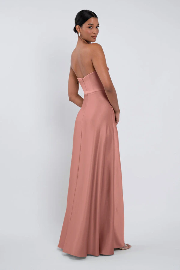 Cecile Wild Rose Pink bridesmaid dress by Jenny Yoo — back Cecile Wild Rose Pink bridesmaid dress by Jenny Yoo — back