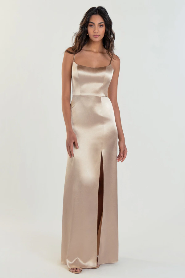 Chase Pale Gold Gold bridesmaid dress by Jenny Yoo Chase Pale Gold Gold bridesmaid dress by Jenny Yoo