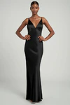 Eloise Black Black bridesmaid dress by Jenny Yoo — front