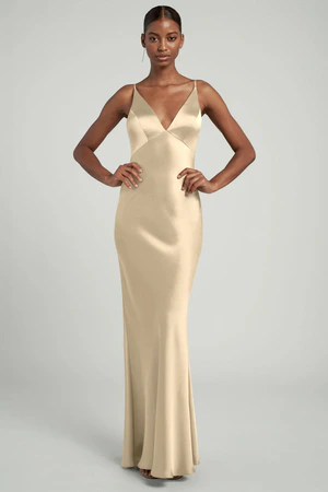 Eloise Buttercup Yellow bridesmaid dress by Jenny Yoo — front