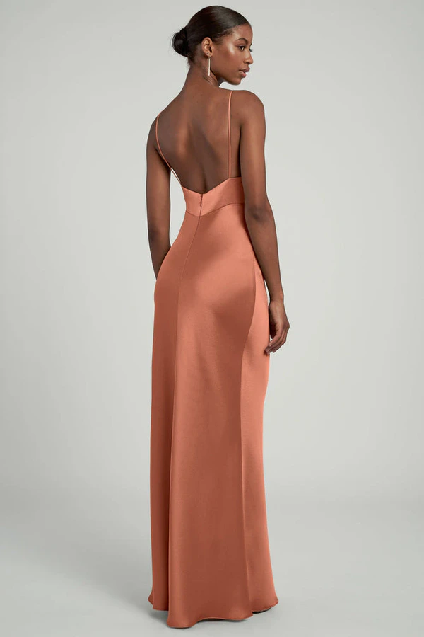 Eloise Canyon Sunset Orange bridesmaid dress by Jenny Yoo — back Eloise Canyon Sunset Orange bridesmaid dress by Jenny Yoo — back