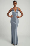 Eloise Chambray Blue bridesmaid dress by Jenny Yoo — front