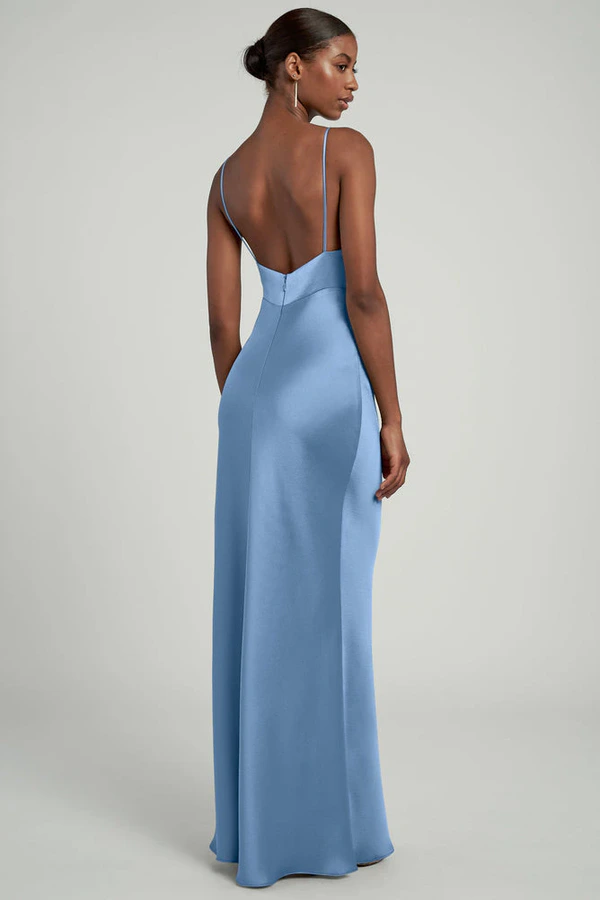 Eloise Cornflower Blue bridesmaid dress by Jenny Yoo — back Eloise Cornflower Blue bridesmaid dress by Jenny Yoo — back
