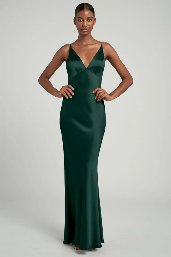 Eloise Emerald Green bridesmaid dress by Jenny Yoo — front Eloise Emerald Green bridesmaid dress by Jenny Yoo — front