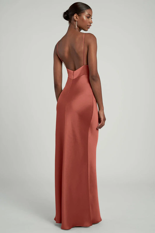 Eloise English Rose Pink bridesmaid dress by Jenny Yoo — back Eloise English Rose Pink bridesmaid dress by Jenny Yoo — back