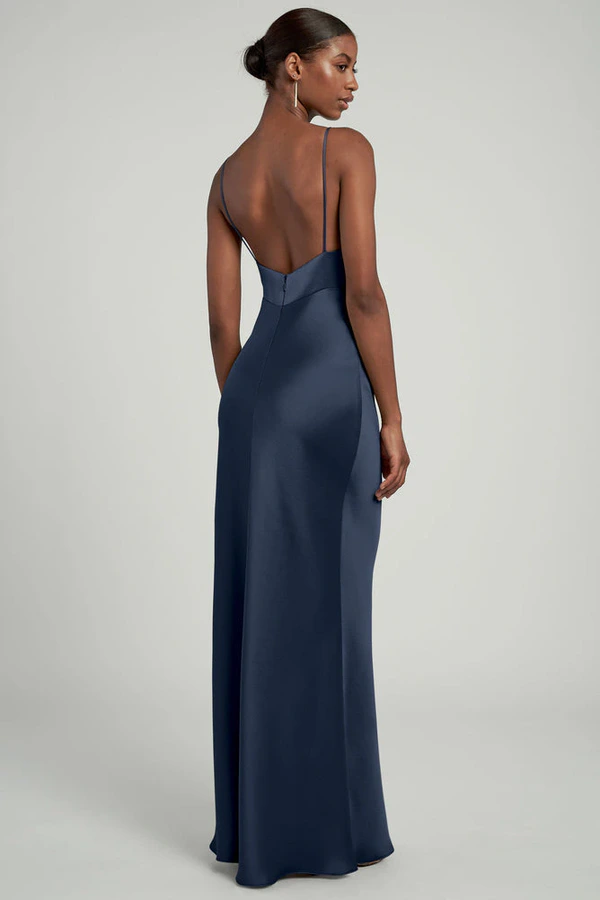 Eloise French Blue Navy bridesmaid dress by Jenny Yoo — back Eloise French Blue Navy bridesmaid dress by Jenny Yoo — back