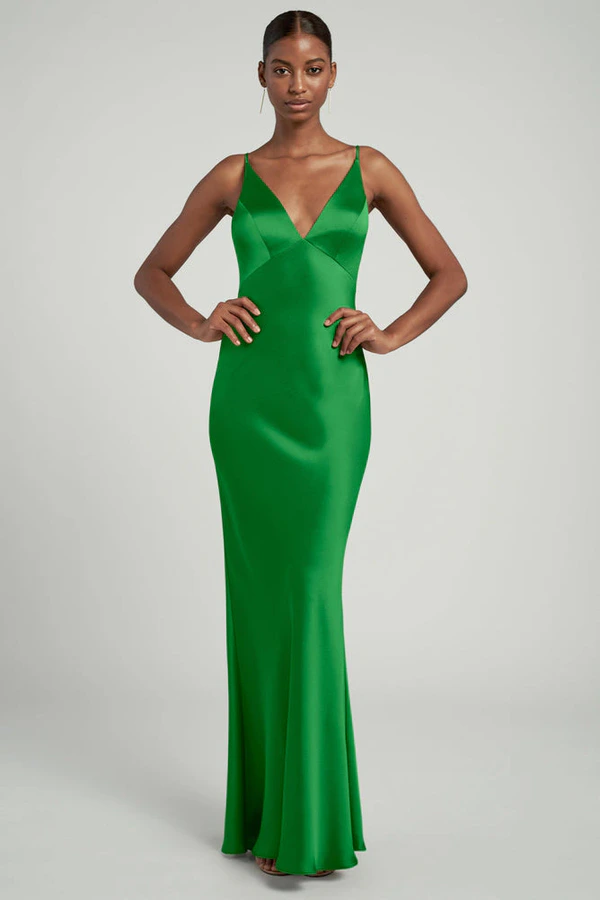 Eloise Kelly Green Green bridesmaid dress by Jenny Yoo — front Eloise Kelly Green Green bridesmaid dress by Jenny Yoo — front