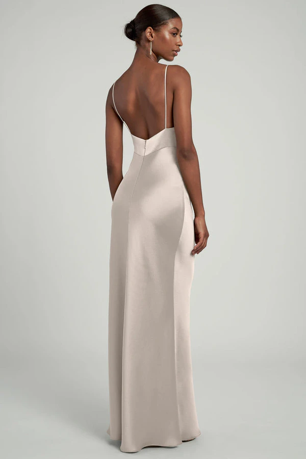 Eloise Latte Neutral bridesmaid dress by Jenny Yoo — back Eloise Latte Neutral bridesmaid dress by Jenny Yoo — back