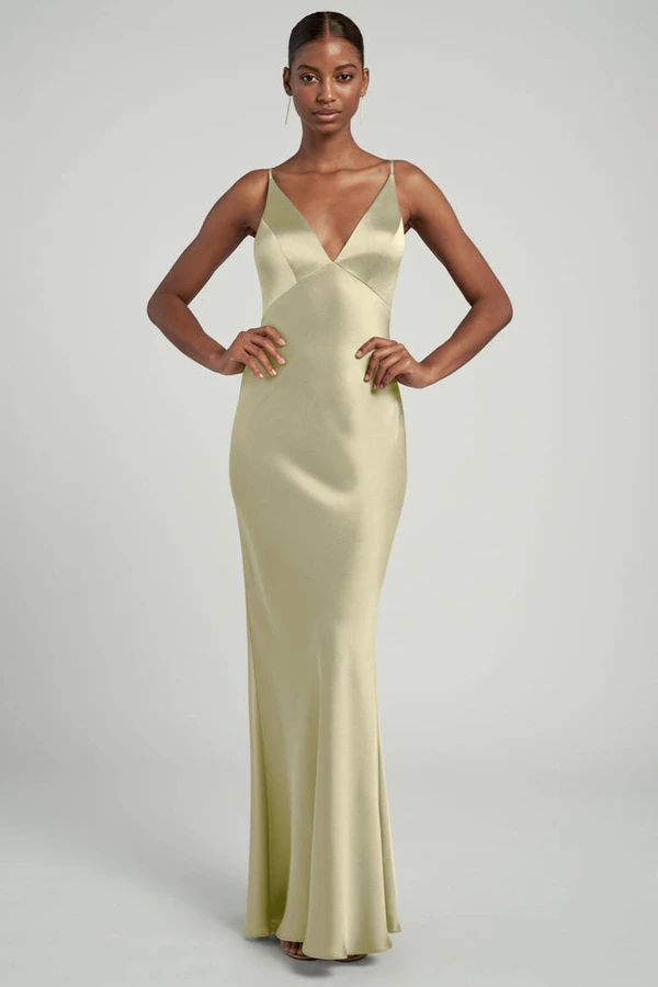 Eloise Matcha Green bridesmaid dress by Jenny Yoo — front Eloise Matcha Green bridesmaid dress by Jenny Yoo — front