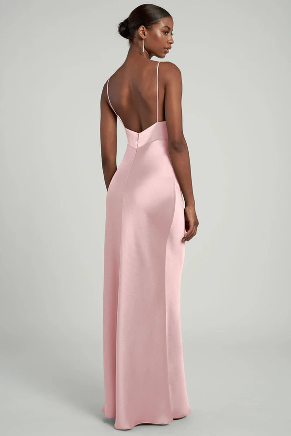 Eloise Powder Pink Pink bridesmaid dress by Jenny Yoo — back Eloise Powder Pink Pink bridesmaid dress by Jenny Yoo — back