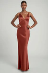 Eloise Rust Orange bridesmaid dress by Jenny Yoo — front