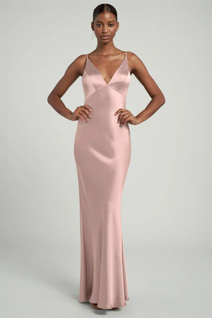 Eloise Soft Blush Blush bridesmaid dress by Jenny Yoo — front