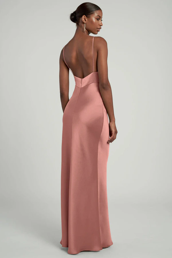 Eloise Wild Rose Pink bridesmaid dress by Jenny Yoo — back Eloise Wild Rose Pink bridesmaid dress by Jenny Yoo — back