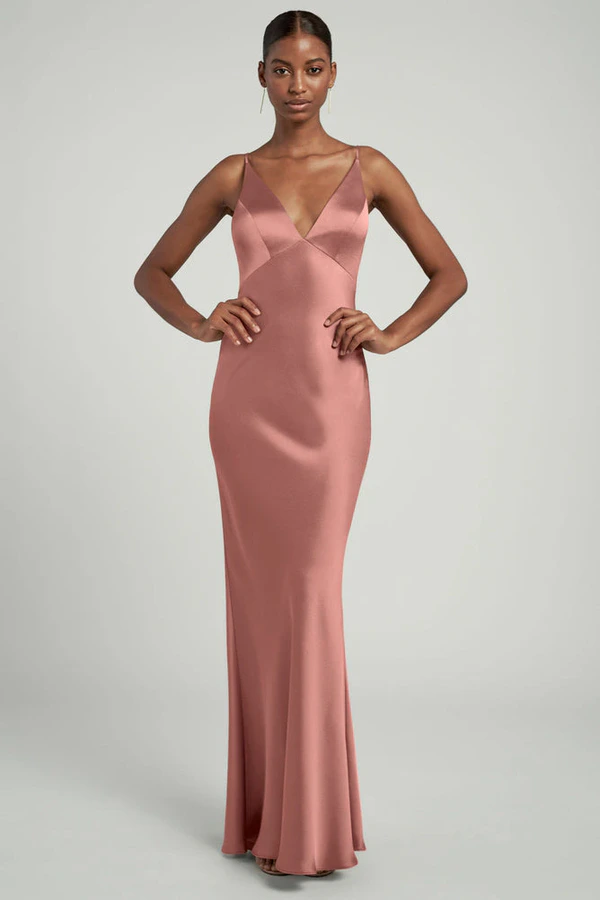 Eloise Wild Rose Pink bridesmaid dress by Jenny Yoo — front Eloise Wild Rose Pink bridesmaid dress by Jenny Yoo — front