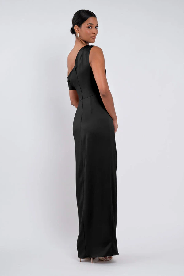 Erin Black Black bridesmaid dress by Jenny Yoo — back Erin Black Black bridesmaid dress by Jenny Yoo — back