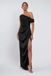 Erin Black Black bridesmaid dress by Jenny Yoo — front