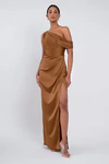 Erin Bronze Gold bridesmaid dress by Jenny Yoo — front