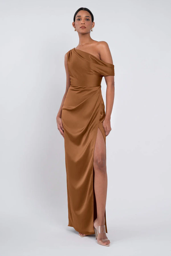 Erin Bronze Gold bridesmaid dress by Jenny Yoo — front Erin Bronze Gold bridesmaid dress by Jenny Yoo — front