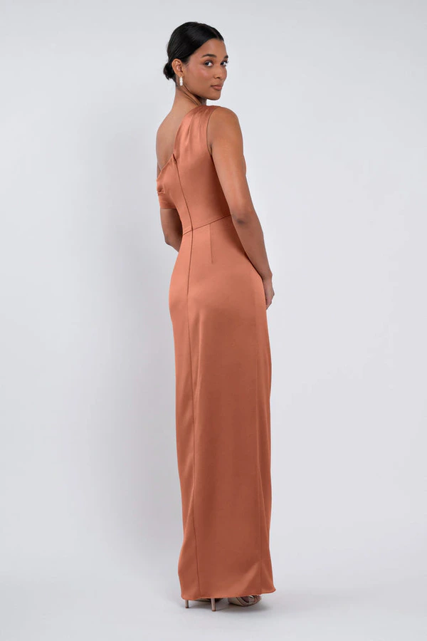 Erin Canyon Sunset Orange bridesmaid dress by Jenny Yoo — back Erin Canyon Sunset Orange bridesmaid dress by Jenny Yoo — back
