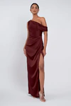 Erin Dark Berry Burgundy bridesmaid dress by Jenny Yoo — front