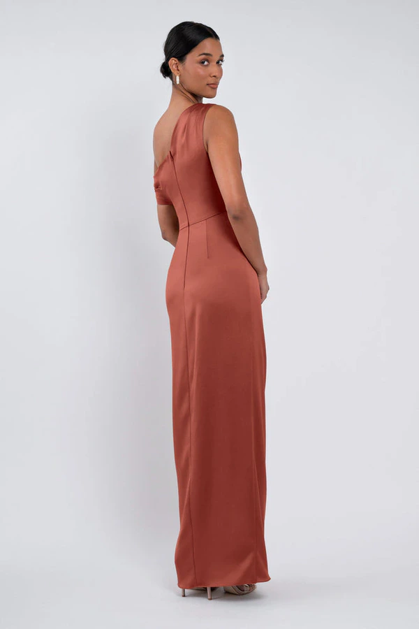 Erin English Rose Pink bridesmaid dress by Jenny Yoo — back Erin English Rose Pink bridesmaid dress by Jenny Yoo — back