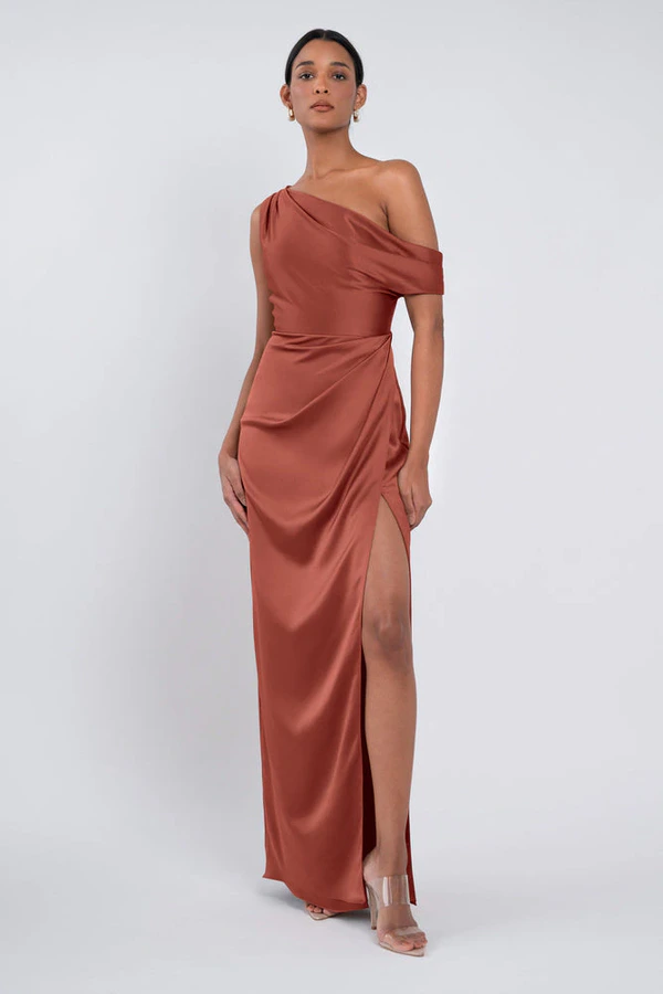 Erin English Rose Pink bridesmaid dress by Jenny Yoo — front Erin English Rose Pink bridesmaid dress by Jenny Yoo — front