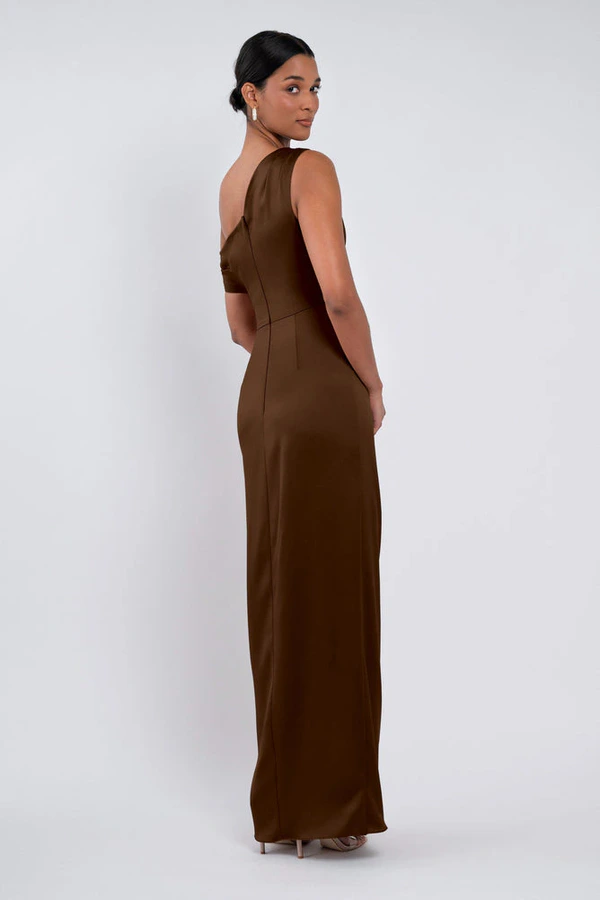 Erin Espresso Brown bridesmaid dress by Jenny Yoo — back Erin Espresso Brown bridesmaid dress by Jenny Yoo — back