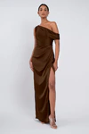Erin Espresso Brown bridesmaid dress by Jenny Yoo — front