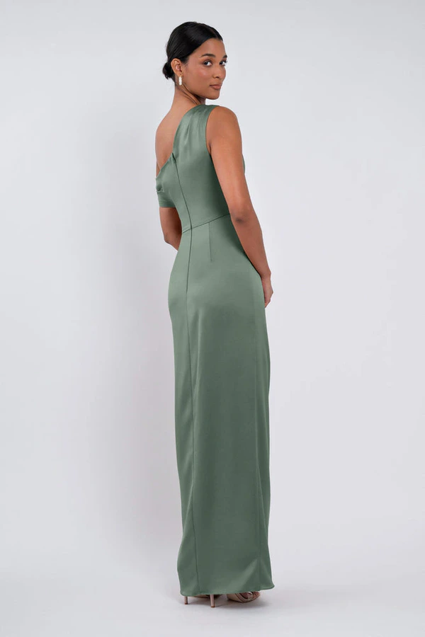 Erin Eucalyptus Green bridesmaid dress by Jenny Yoo — back Erin Eucalyptus Green bridesmaid dress by Jenny Yoo — back