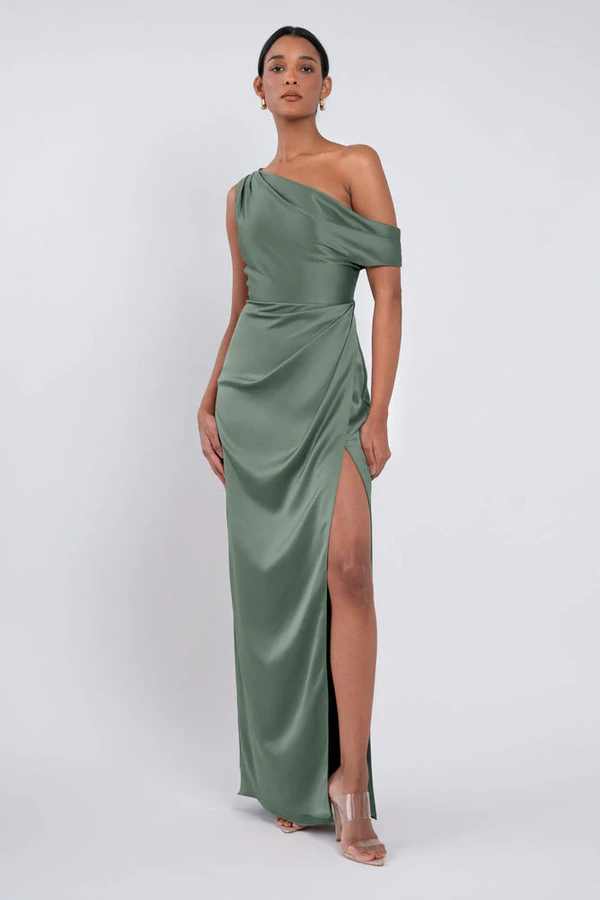 Erin Eucalyptus Green bridesmaid dress by Jenny Yoo — front Erin Eucalyptus Green bridesmaid dress by Jenny Yoo — front