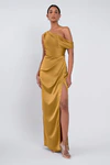 Erin Marigold Gold bridesmaid dress by Jenny Yoo — front