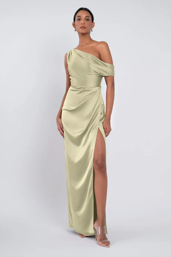 Erin Matcha Green bridesmaid dress by Jenny Yoo — front Erin Matcha Green bridesmaid dress by Jenny Yoo — front
