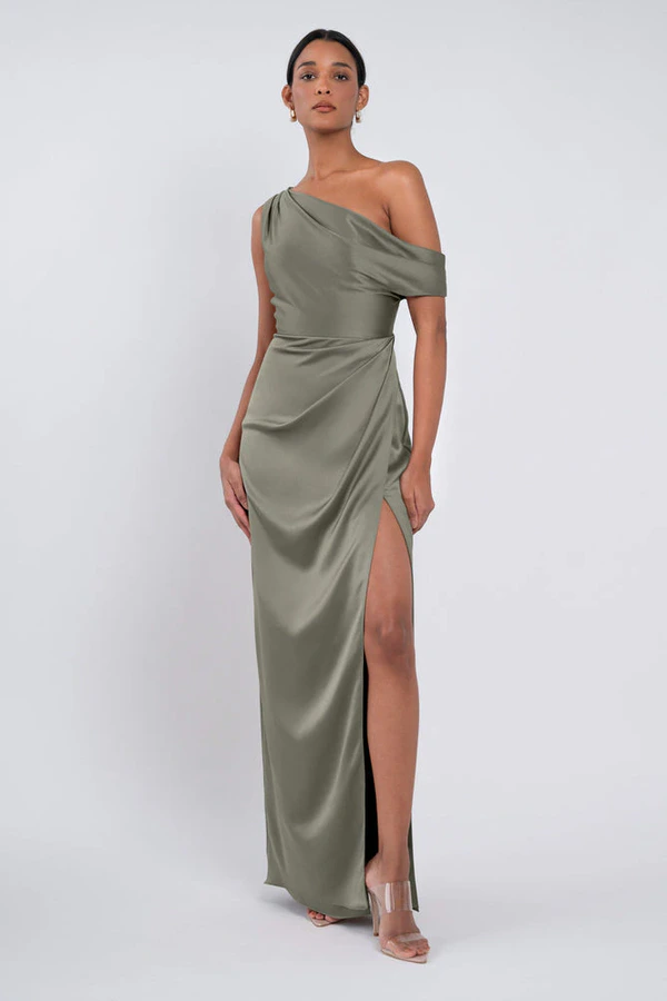 Erin Moss Green bridesmaid dress by Jenny Yoo — front Erin Moss Green bridesmaid dress by Jenny Yoo — front