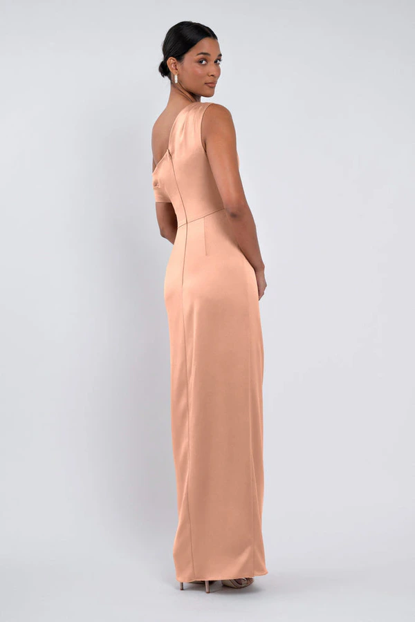 Erin Peach Bellini Pink bridesmaid dress by Jenny Yoo — back Erin Peach Bellini Pink bridesmaid dress by Jenny Yoo — back