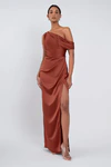 Erin Rust Orange bridesmaid dress by Jenny Yoo — front