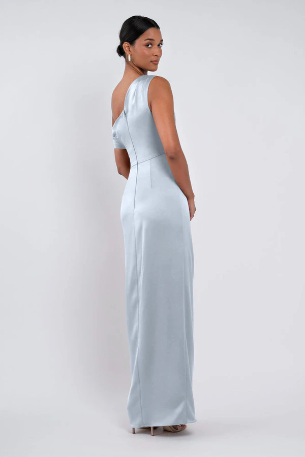 Erin Whisper Blue Blue bridesmaid dress by Jenny Yoo — back Erin Whisper Blue Blue bridesmaid dress by Jenny Yoo — back