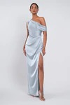 Erin Whisper Blue Blue bridesmaid dress by Jenny Yoo — front