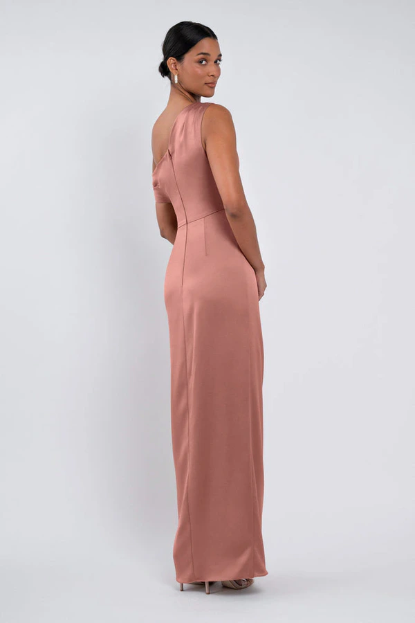Erin Wild Rose Pink bridesmaid dress by Jenny Yoo — back Erin Wild Rose Pink bridesmaid dress by Jenny Yoo — back