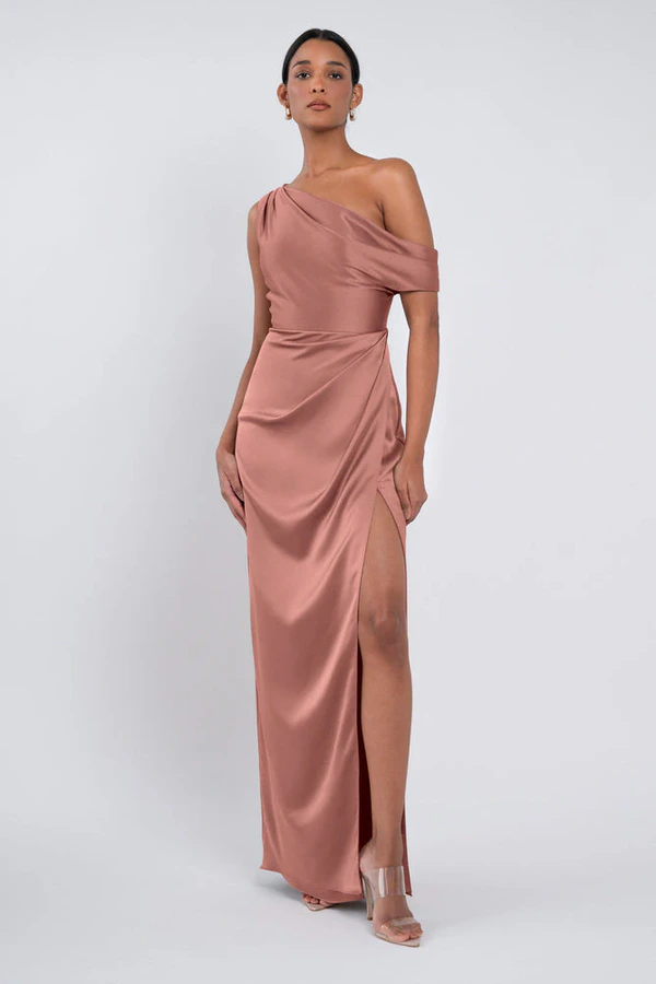 Erin Wild Rose Pink bridesmaid dress by Jenny Yoo — front Erin Wild Rose Pink bridesmaid dress by Jenny Yoo — front