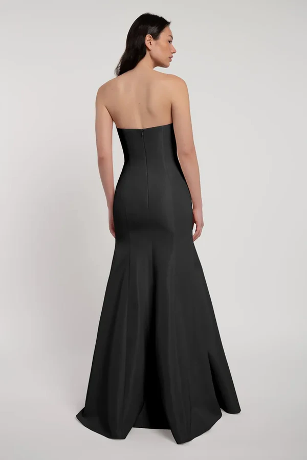 Fiona bridesmaid dress by Jenny Yoo in Black - Black - Back Fiona bridesmaid dress by Jenny Yoo in Black - Black - Back