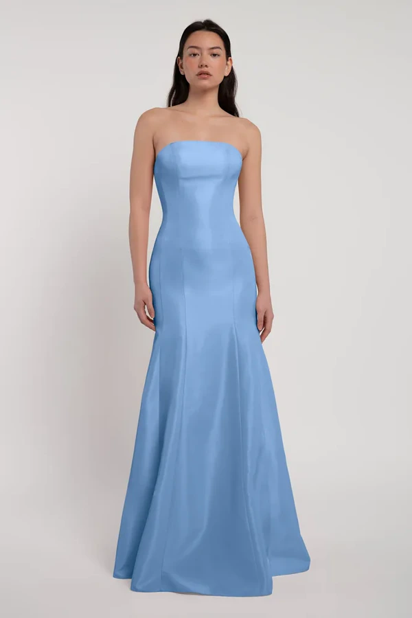 Fiona bridesmaid dress by Jenny Yoo in Cornflower - Blue - Side Fiona bridesmaid dress by Jenny Yoo in Cornflower - Blue - Side