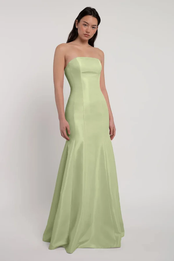Fiona bridesmaid dress by Jenny Yoo in Pistachio - Green - Front Fiona bridesmaid dress by Jenny Yoo in Pistachio - Green - Front