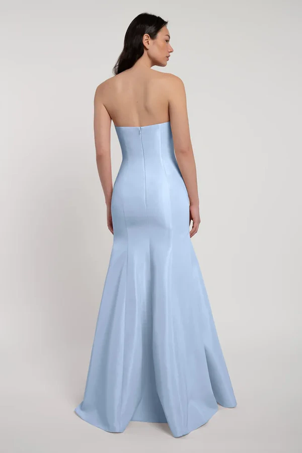 Fiona bridesmaid dress by Jenny Yoo in Whisper Blue - Blue - Back Fiona bridesmaid dress by Jenny Yoo in Whisper Blue - Blue - Back
