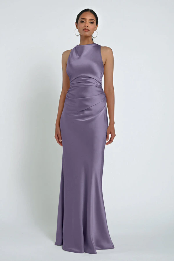 Grant Amethyst Purple bridesmaid dress by Jenny Yoo — front Grant Amethyst Purple bridesmaid dress by Jenny Yoo — front