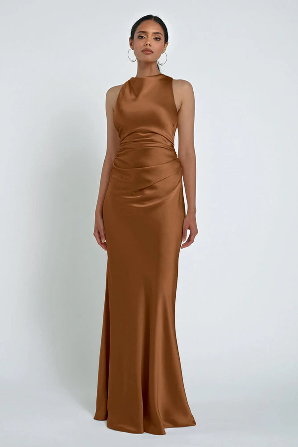 Grant Bronze Gold bridesmaid dress by Jenny Yoo — front Grant Bronze Gold bridesmaid dress by Jenny Yoo — front
