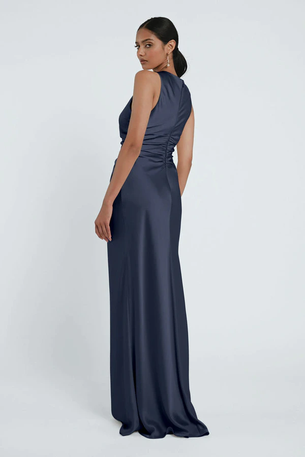 Grant Dusk Blue bridesmaid dress by Jenny Yoo — back Grant Dusk Blue bridesmaid dress by Jenny Yoo — back