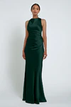 Grant Emerald Green bridesmaid dress by Jenny Yoo — front