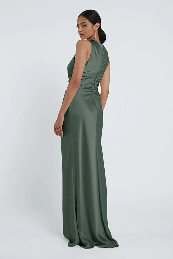 Grant Eucalyptus Green bridesmaid dress by Jenny Yoo — back Grant Eucalyptus Green bridesmaid dress by Jenny Yoo — back