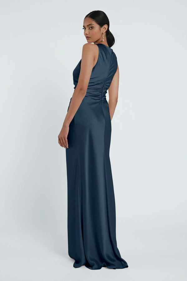 Grant Evening Blue Navy bridesmaid dress by Jenny Yoo — back Grant Evening Blue Navy bridesmaid dress by Jenny Yoo — back