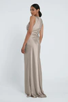 Grant Latte Neutral bridesmaid dress by Jenny Yoo — back